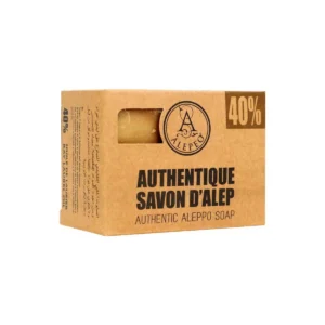 Aleppo Olijfzeep 40% laurierolie  190 gram Alepeo