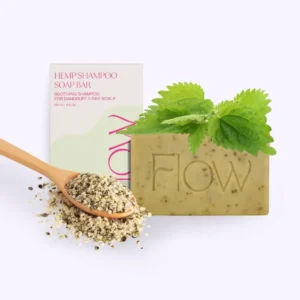 Shampoo bar Hennep - voor een problematische en droge hoofdhuid  120 gram Flow Cosmetics