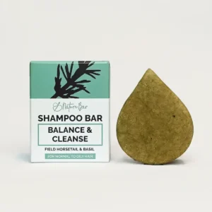 Shampoo Bar Balans & Diepe reiniging met Heermoes & Basilicum | Normaal tot vet haar  65 gram Nature Bar