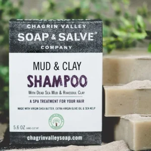 Mud & Clay Shampoo Bar 160 gram Chagrin Valley Soap & Salve | Shampoobars | Haarzeep | Plasticvrije Shampoo | Natuurlijke Shampoo Bar Chagrin Valley
