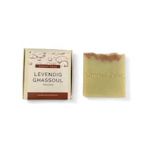 Levendig Ghassoul Haarzeep  ca. 110 gram Simpel Zeep
