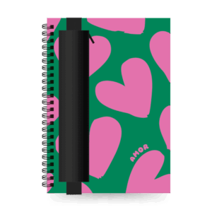 Happinote A5 Uitwisbaar notitieboek | Amor met etui