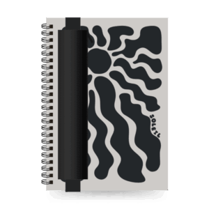 Happinote A5 uitwisbaar notitieboek | Soleil met Etui | All Stone